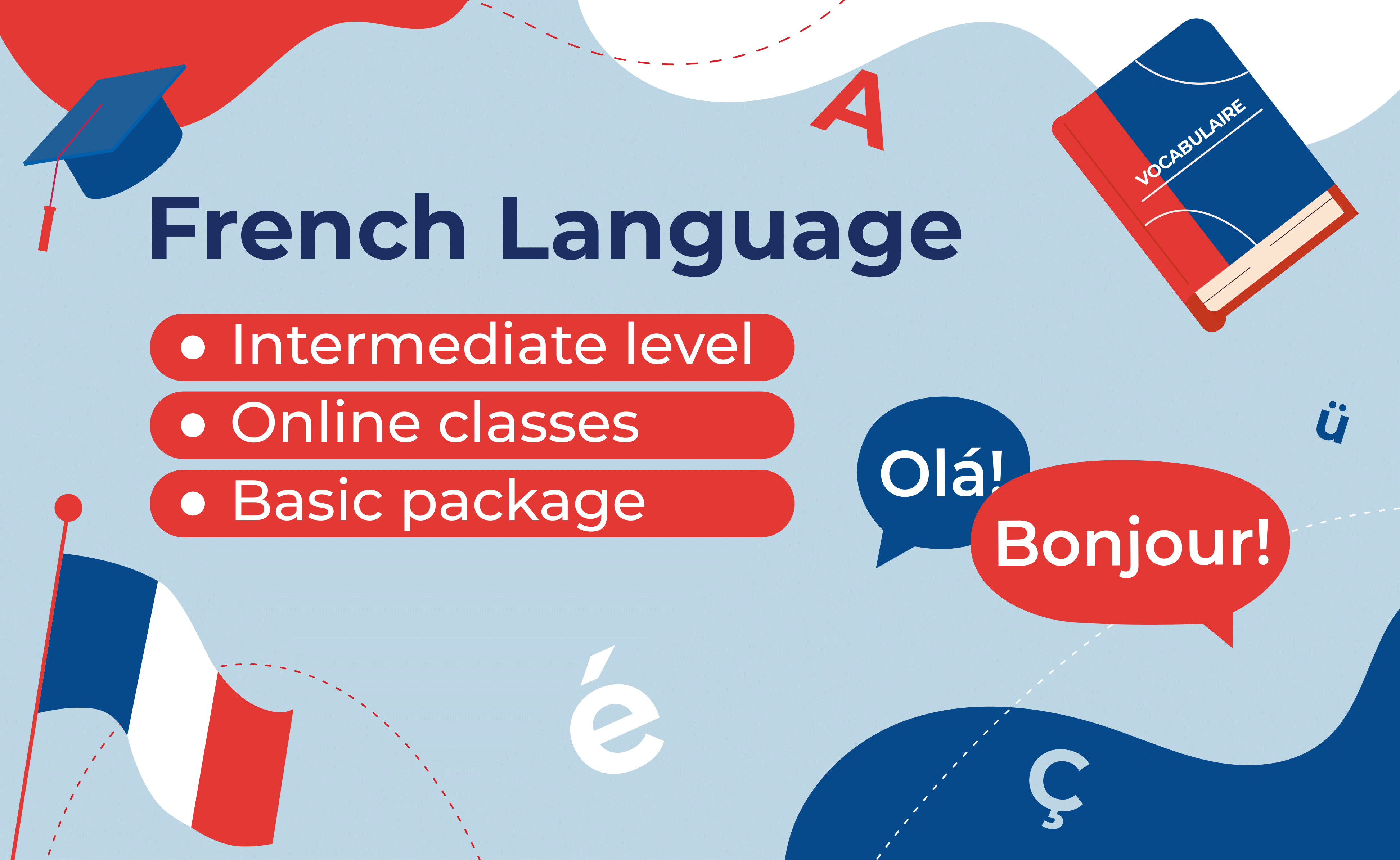 Learn French – Intermediate – Online classes – Basic