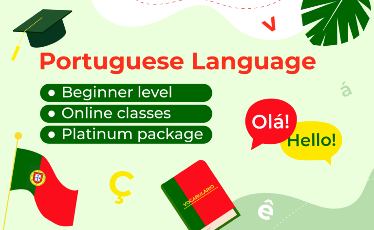 Learn Portuguese – Beginner – Online classes – Platinum